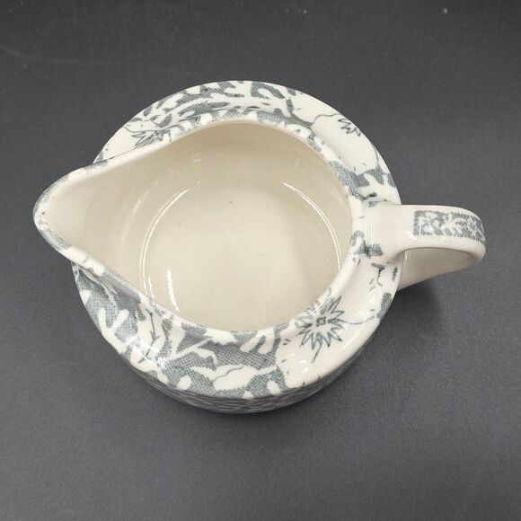 Vintage Wallace China Restaurant Ware Creamer Festival Gray 11-P - Picture 7 of 9